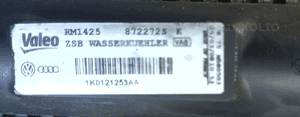 VW Golf Touran Passat B6 Seat Altea 1.9 2.0 TDi chlodnica wody 1K0121253 AA 2