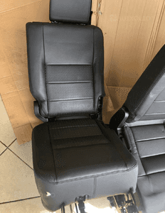 Tylna kanapa skórzana czarna siedzenia LAND ROVER DISCOVERY 3 III 5