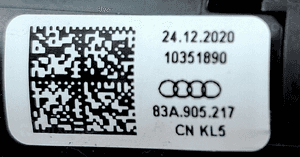 Audi A3 Q3 Q7 Przycisk START STOP 83A905217 6