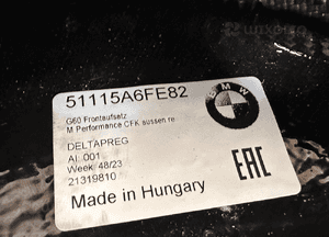 Dokładka karbon carbon bmw 5 G60 G61 5A6FE82 m performance 4