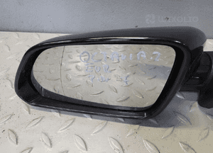 LUSTERKO lewe kierowcy grzane 7pin Skoda Octavia II 2 04-08 czarne 9910 EU 7