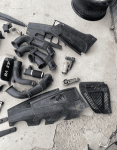 Porsche Cayenne mk1 osłona plastik wlot obudowa plastik 4