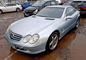 Maska Zderzak Reflektory Błotniki Wzmocnienie Belka Pas Przedni Lampy Mercedes SL500 SL350 R230 7