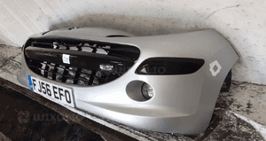 Zderzak przód przedni do peugeot 207 ezrc srebrny halogeny 6