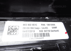 Grill atrapa audi A6 C8 quattro pdc 4K0853651 12