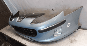 } ZDERZAK PRZÓD PRZEDNI PEUGEOT 407 EYLC BŁĘKITNY HALOGENY 3