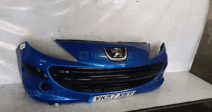 Zderzak przód przedni do peugeot 207 halogeny kmf niebieski błękitny 3