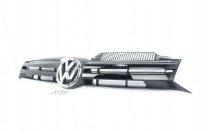 Vw golf vi 2010- atrapa grilla zderzaka przód 5K0853653 3