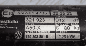 Hak volkswagen  transporter T7  7T0803881B 4