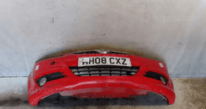 Zderzak przód przedni do opel corsa d halogeny Z547 czerwony dokładka ! 1
