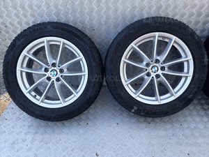 KOŁA FELGI ALUMINIOWE BMW 7JX18 ET 22 Z OPONAMI ZIMA 225/60/18 XL KOMPLET 2