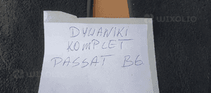Dywaniki wycieraczki wykładziny welurowe VW Passat B6 6