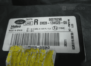 Ford s max MK2 lift lampa przednia prawa przód prawy 7