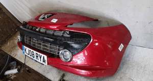 Zderzak przód przedni do peugeot 307 lift ekqd bordowy  halogeny 3