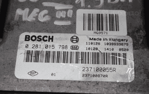 Sterownik silnika moduł ECU komputer Bosch 1.9 DCI RENAULT SCENIC III MEGANE III 0281015798 2