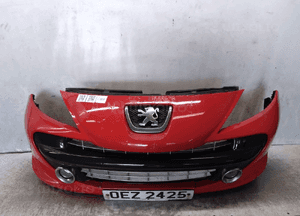 Zderzak przód przedni do peugeot 207 kkn czerwony halogeny 1