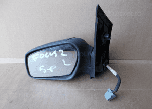 Lusterko elektryczne lewe ford focus MK2 ii 5-PIN czarny mat oryginał 3