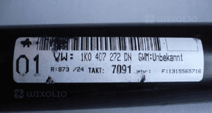 Półoś prawa 1K0407272DN VW SEAT AUDI SKODA 13r 2