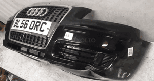 Zderzak przód przedni do audi A3 8P lift fl LC9Z czarny wgniot !!! 3