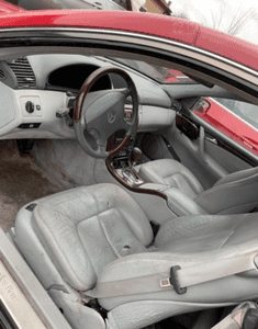 mercedes cl 215 fotel fotele wentylacja grzane jasne szare 3