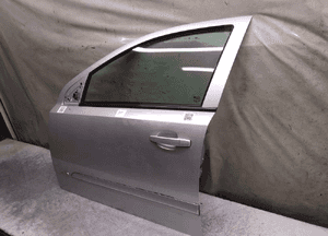 Drzwi przód przednie lewe do opel astra h 3 iii 5D 5 drzwi Z157 srebrne 3