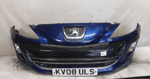 Zderzak przód przedni peugeot 308 kpld granat granatowy halogeny 1
