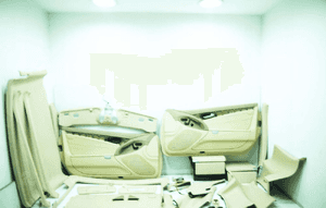 Fotele fotel tapicerka drodek schowek kpl beige 205A mercedes sl R230 6