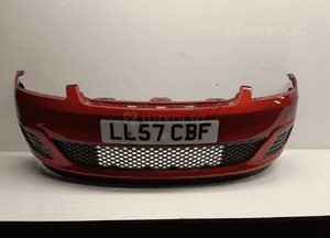 Zderzak przód przedni ford fiesta MK.6 6 vi lift fl T5 bordo bordowy 1