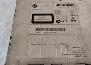 Radio radioodtwarzacz nawigacja bmw F10 F11 F20 F21 F30 F31 9331597 3