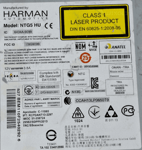 Mercedes-Benz C W205 Radio Nawigacja Multimedia NTG5 HARMAN A2059007623 3