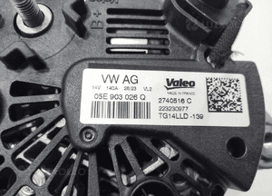 Alternator audi A1 ii 82A 1.0 tfsi 05E903026Q 2019-2024 5
