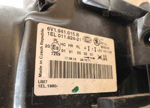 Skoda fabia 3 iii lampa lewa soczewka led 4