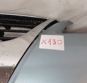 Zderzak przód przedni do volkswagen vw passat B6 grill LB5M błękitny 2