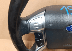 Kierownica ford mondeo MK.4 iv s-max smax multi multifunkcja chrom skóra skórzana   (lok. 194) 2