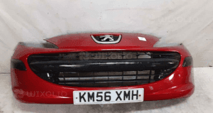 Zderzak przód przedni peugeot 207 ekqd bordo bordowy 1