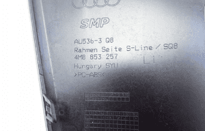 Kratka zderzaka lewa przód audi Q8 s-line 4M8 7