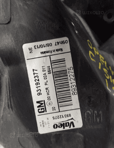 Lampa lewy przód  opel vectra c lift 93192377   13170916 5