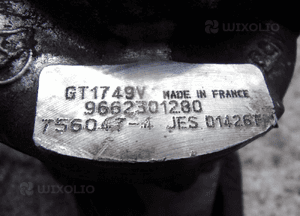 Peugeot citroen 2.0 hdi turbosprężarka 9662301280 3