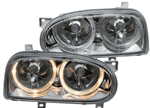 Lampy Reflektory GOLF III 3 RINGI Chrom 2