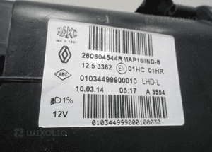 Lampa przednia przód lewa renault clio iv 4 rs 2012-2016 17