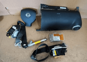 Zaślepka konsoli poduszki pasy AIRBAG zestaw naprawczy Nissan Note E11 2