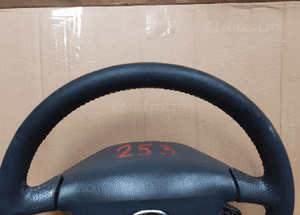 #KIEROWNICA MAZDA PREMACY 99-01 MULTI MULTIFUNKCJA CZARNA SKÓRA SKÓRZANA (Lok. 253) PODUSZKA AIR BAG 4