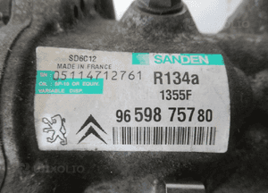 SPRĘŻARKA POMPA KLIMATYZACJI CITROEN PEUGEOT 207 1.6 HDI 8