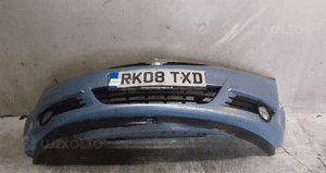 Zderzak przód przedni opel corsa d Z21C błękitny halogeny 1