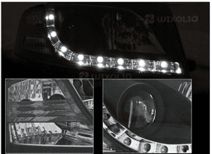 Stylowe  Lampy Reflektory Do AUDI A3 8P Od 2003 Do 2008 Roku + ŻARÓWKI LED 11
