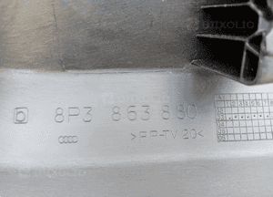 Boczek tapicerka bagażnika prawy tył Audi A3 8P 3D 8P3863880M 7