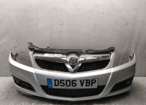 Zderzak przód przedni opel vectra c lift fl Z157 srebrny halogeny 1