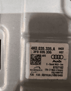 Audi A6 C8 sterownik harman 4K0035335A 3
