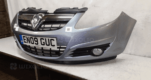 Zderzak przód przedni opel corsa d Z163 szary halogeny 2