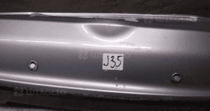 @ ZDERZAK TYŁ TYLNY NISSAN MICRA K12 LIFT FL KL0K SREBRNY PDC CZUJNIKI USZKODZONY 2